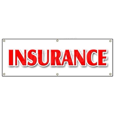 Signmission INSURANCE BANNER SIGN life casualty auto broker agent sales high risk B-72 Insurance